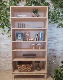 librería en madera maciza ecológica
